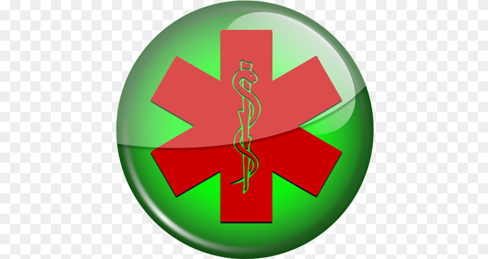 Red Star Of Life Green Button Clipart Ipharmdnet Red And Green Medical Logos, Symbol, Disk, Logo Free Png