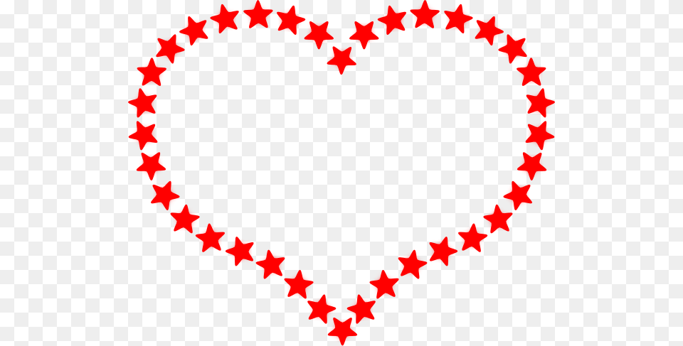 Red Star Outlined Heart Clipart For Web Free Transparent Png