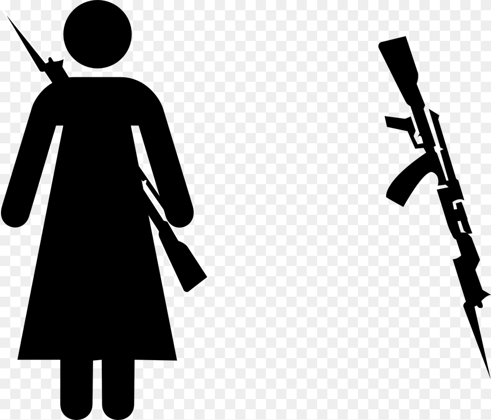 Red Stick Figure, Silhouette, Stencil, Firearm, Gun Png Image