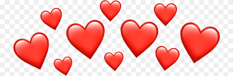 Red Sticker Orange Hearts Emoji Transparent, Heart, Food, Ketchup Free Png