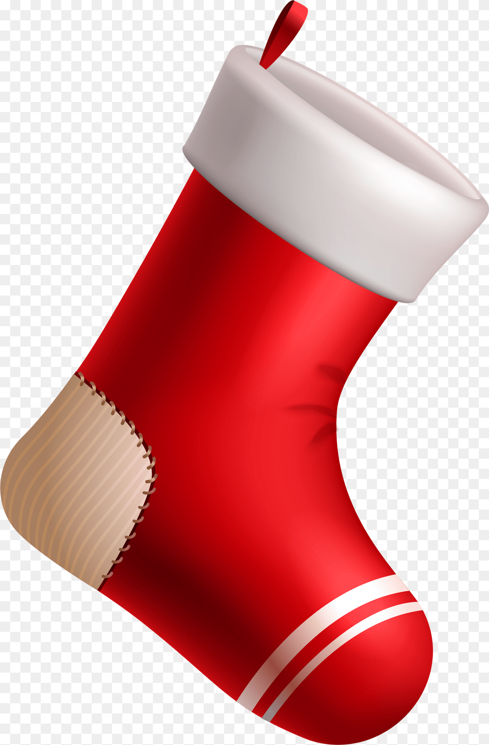 Red Stocking Clipart Transparent Background Christmas Stocking, Hosiery, Clothing, Gift, Festival Png