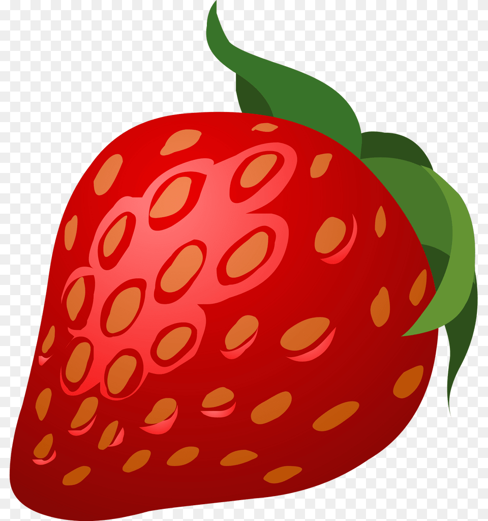Red Strawberry Clipart, Berry, Food, Fruit, Plant Free Png