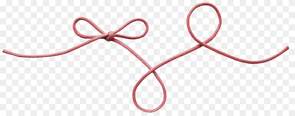Red String Bow Clipart, Knot Free Png