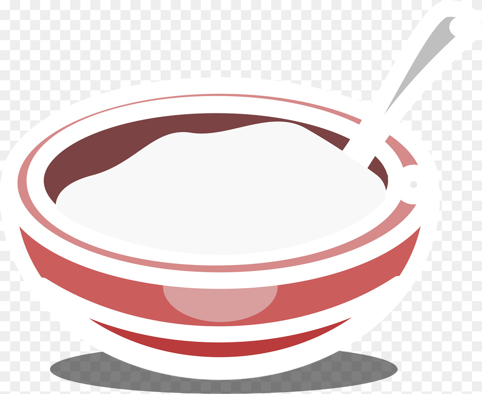 Red Stripe Bowl Clipart, Dessert, Food, Yogurt, Soup Bowl Free Png Download