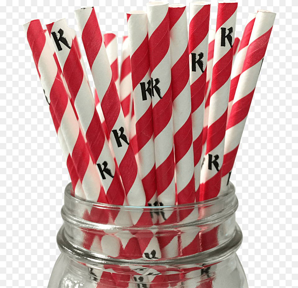 Red Stripe K 25pc Paper Straws Flag, Jar Free Png