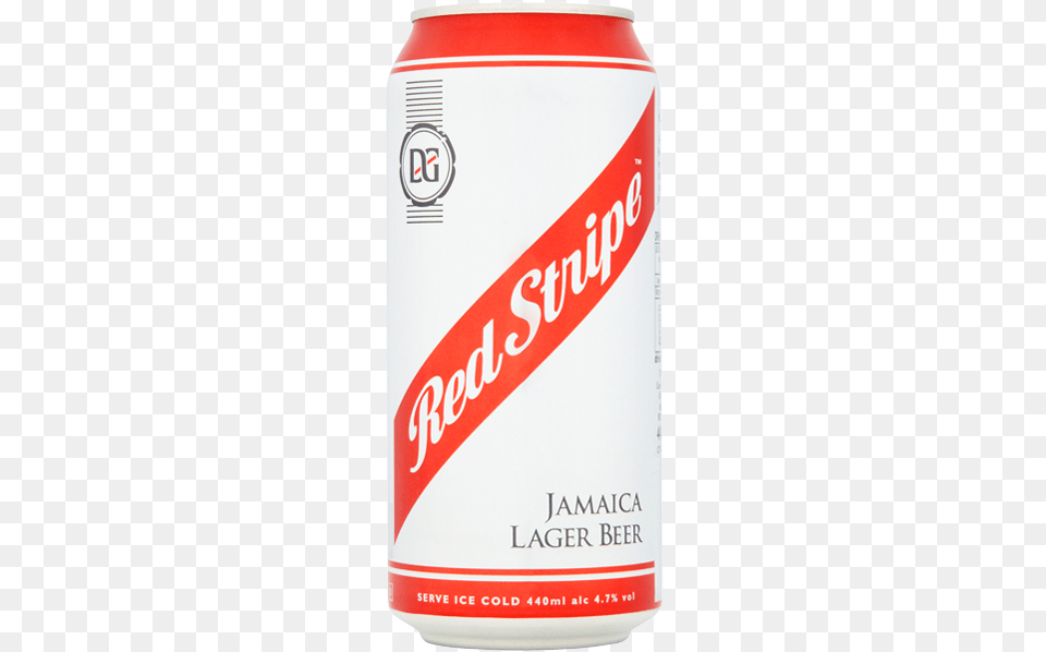 Red Stripe Premium Lager Red Stripe Can, Alcohol, Beer, Beverage, Tin Png Image