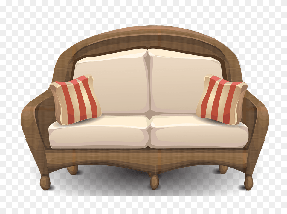 Red Striped Cushion Sofa Clipart, Couch, Furniture, Home Decor, Crib Png