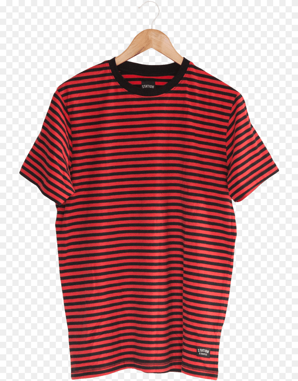 Red Stripes, Clothing, Shirt, T-shirt Free Png Download
