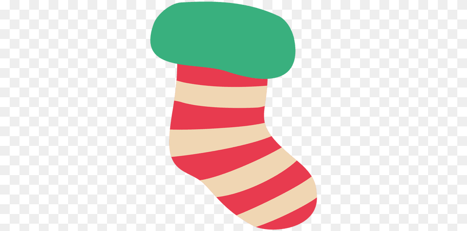 Red Stripy Christmas Sock Transparent U0026 Svg Vector File Christmas Sock Vector, Clothing, Hosiery, Christmas Decorations, Festival Png Image