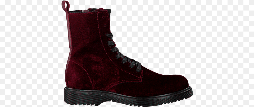 Red Studio Maison Lace Up Boots Lace Boottee Velvet Boottee 12 Inch Analog, Clothing, Footwear, Shoe, Suede Png Image