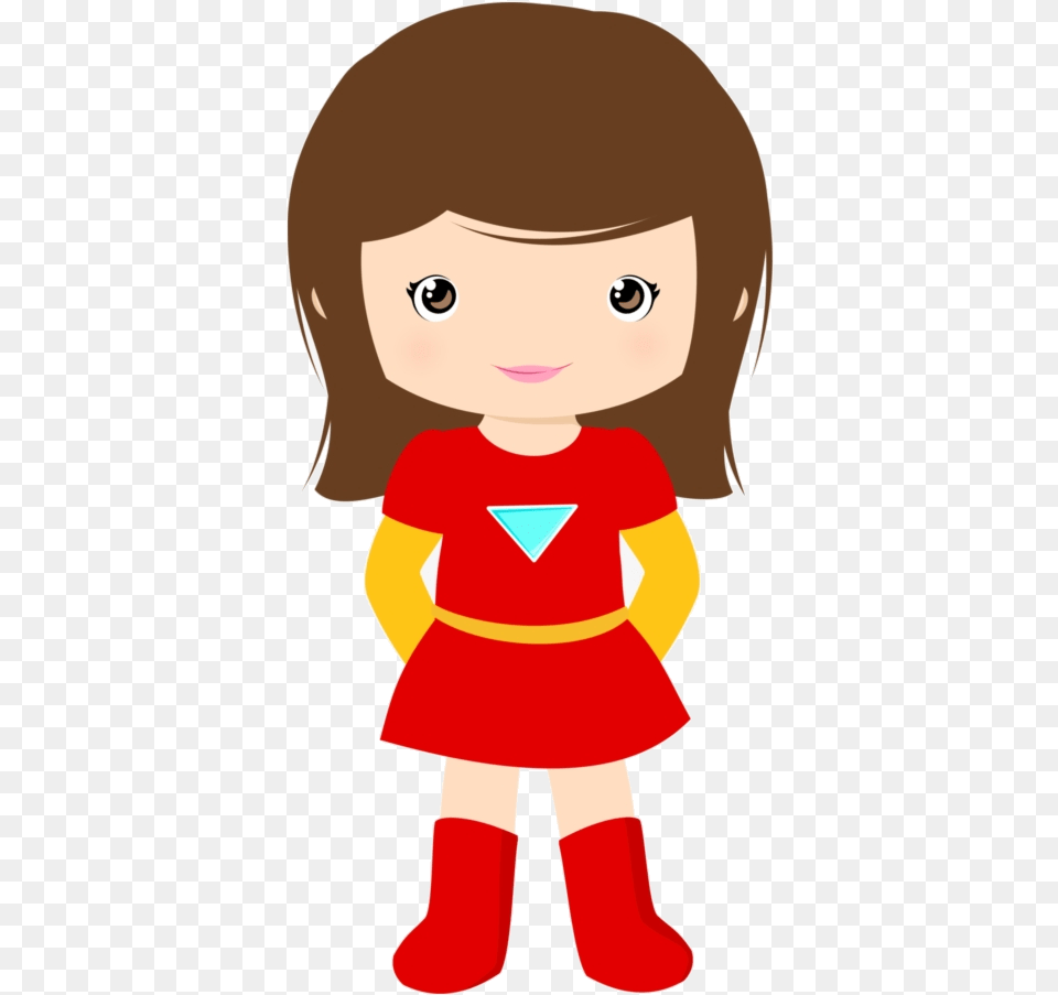 Red Superhero Girl Clipart Girl Superhero Clipart, Baby, Person, Doll, Face Png