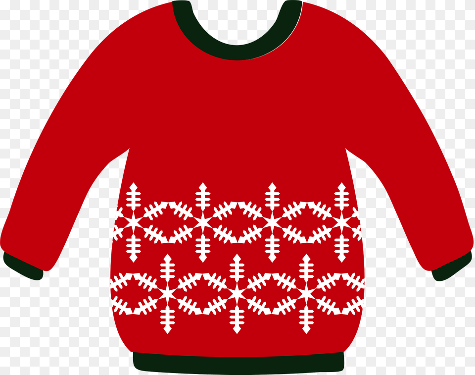 Red Sweater Clipart, Clothing, Knitwear, Sweatshirt Free Transparent Png