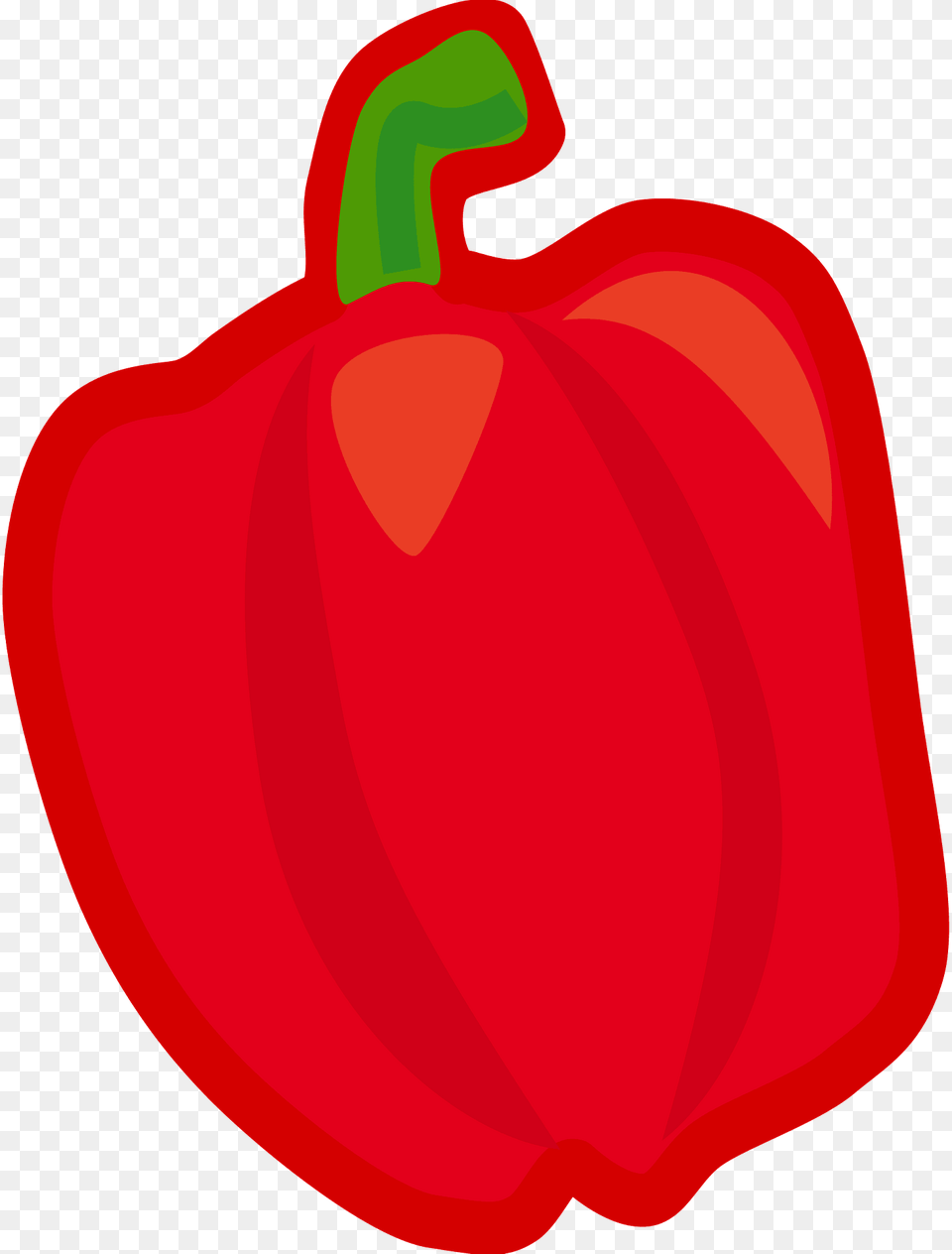 Red Sweet Bell Pepper Clipart, Bell Pepper, Food, Plant, Produce Png