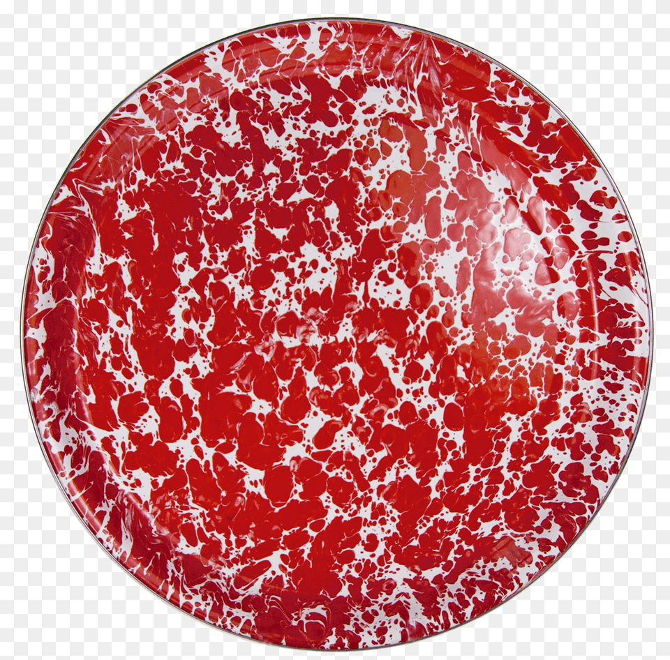 Red Swirl Medium Serving Tray Circle, Art, Porcelain, Pottery, Food Free Png