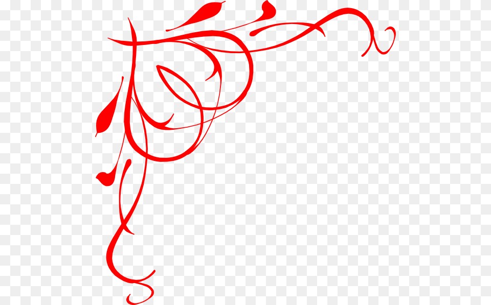 Red Swirls, Art, Floral Design, Graphics, Pattern Free Png