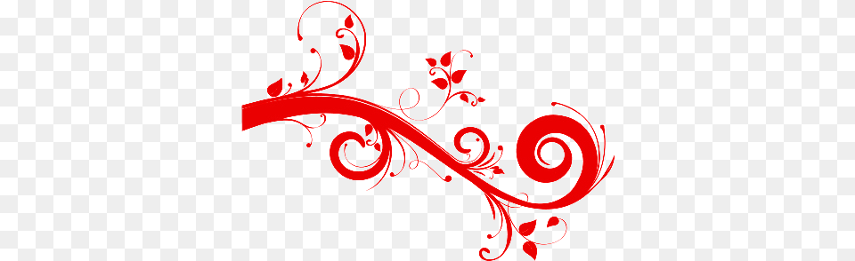 Red Swirls Black And White Vector Design For Wall, Art, Floral Design, Graphics, Pattern Png Image