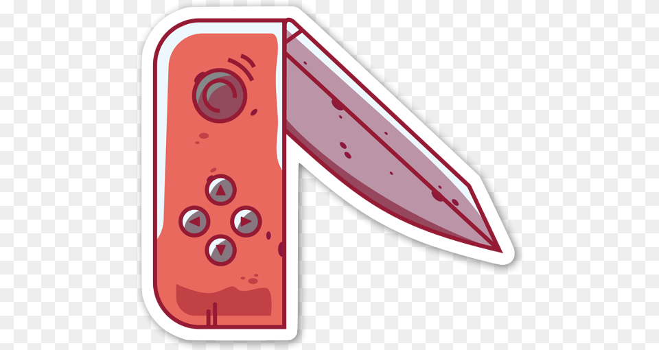 Red Switchblade Sticker Knife Free Transparent Png