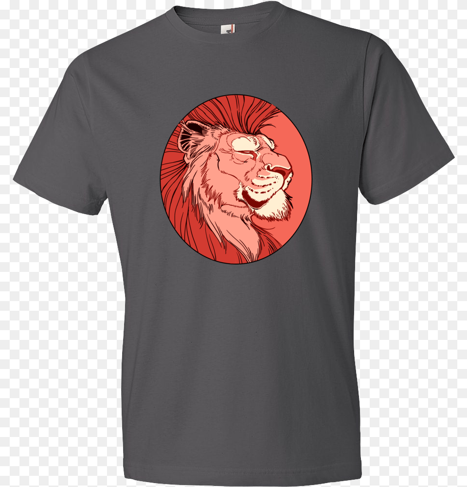 Red T Shirt, Clothing, T-shirt, Animal, Lion Free Png