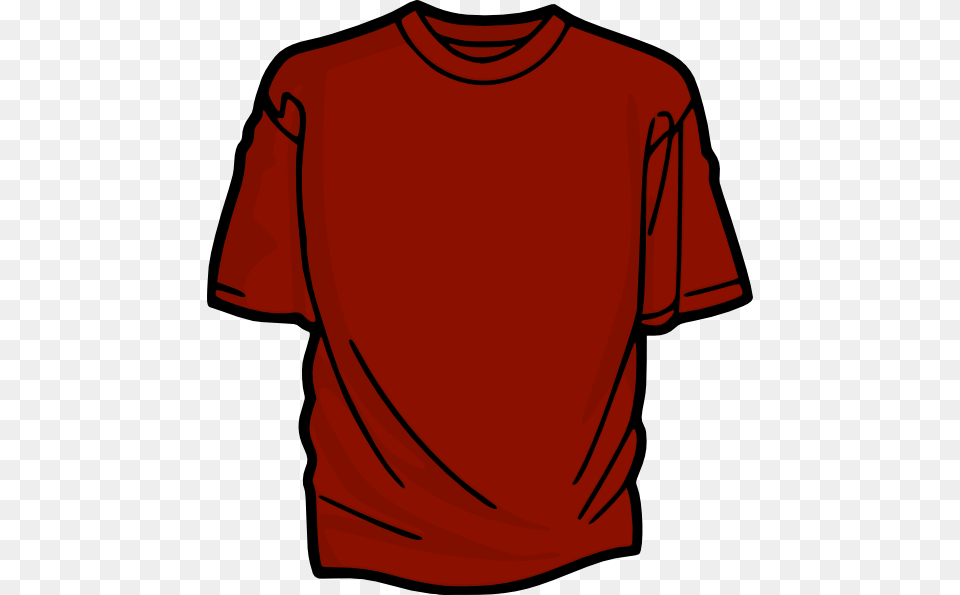 Red T Shirt Svg Clip Arts T Shirt Clipart, Clothing, T-shirt, Maroon Png