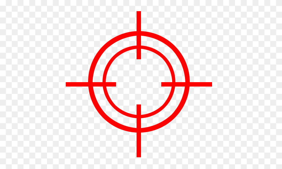 Red Target, Cross, Symbol, Weapon, Gun Free Png Download