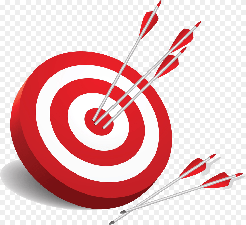 Red Target Board Background Archery Target, Arrow, Weapon, Game, Darts Free Transparent Png