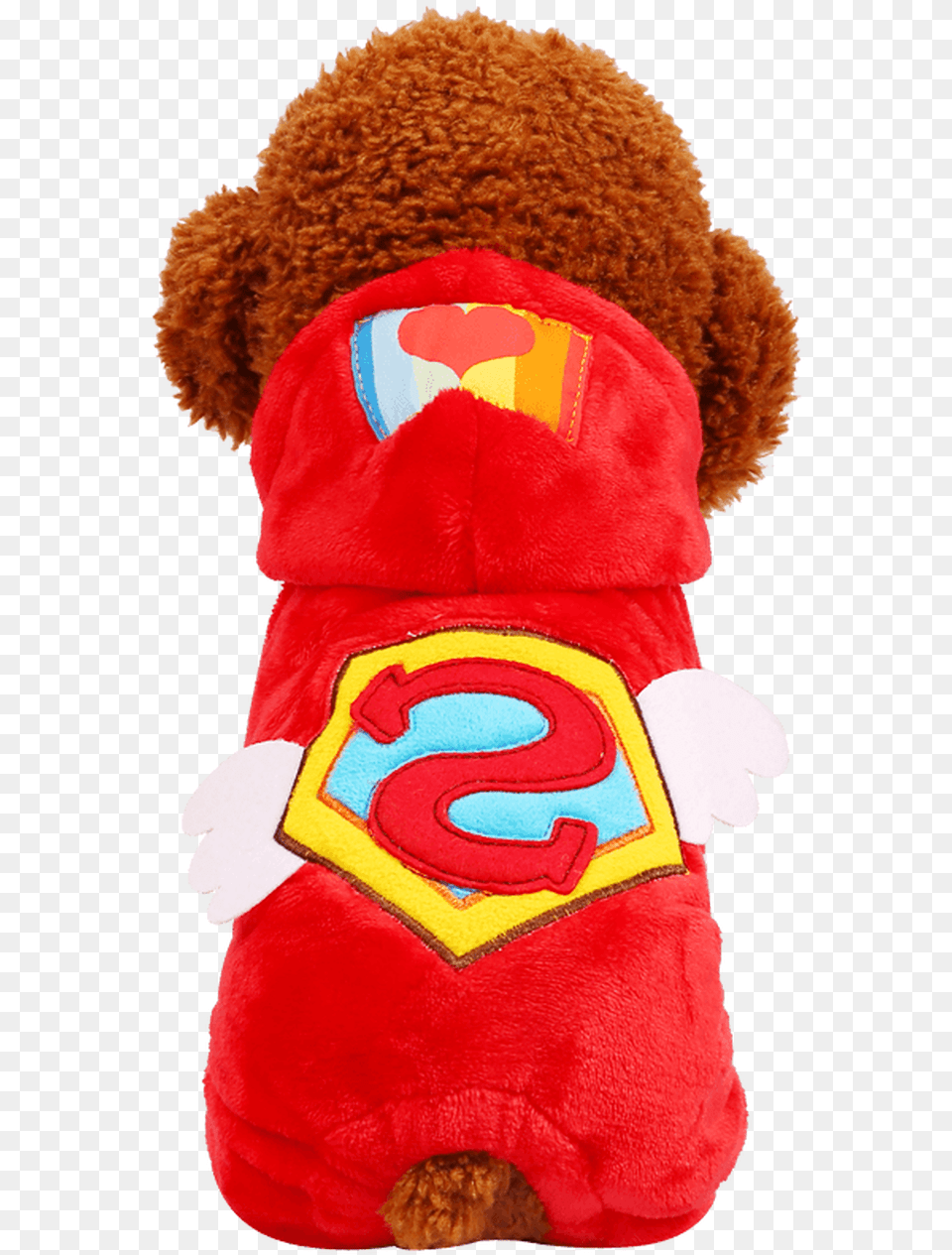 Red Teddy Bear Puppies Four Feet Thick Small Flying Stuffed Toy, Plush, Teddy Bear Free Png