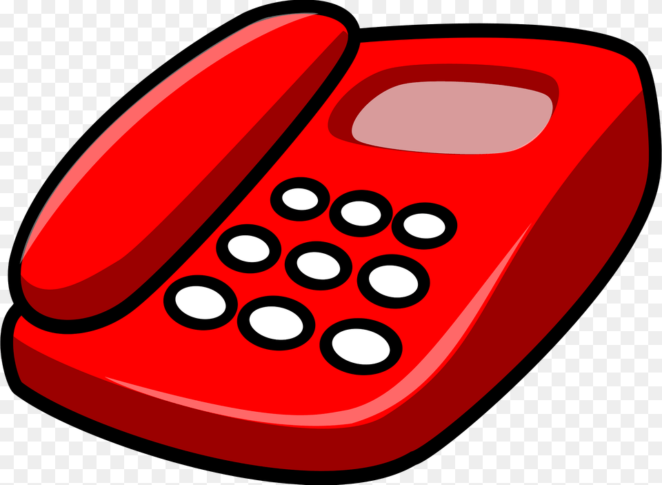 Red Telephone Clipart, Electronics, Phone, Mobile Phone, Dial Telephone Free Png