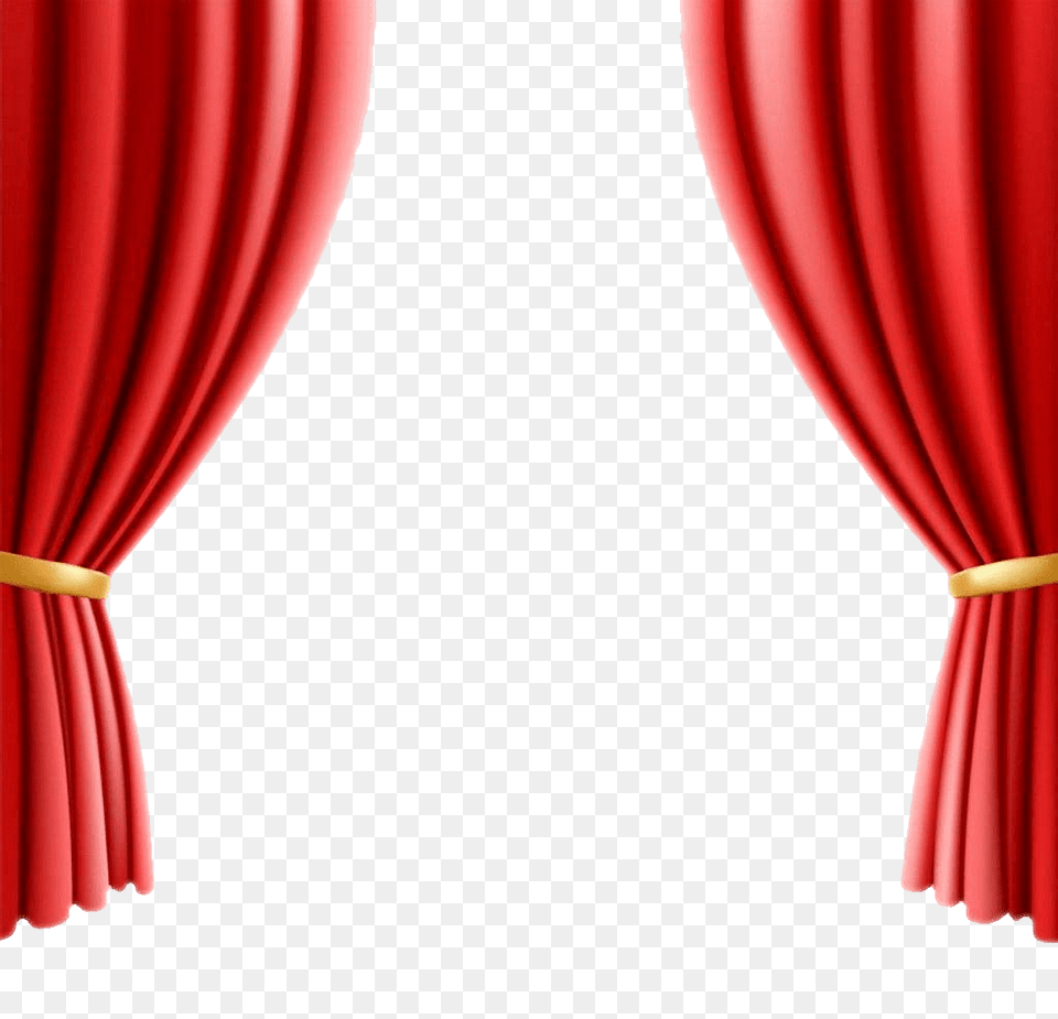 Red Theater Curtain Clipart, Texture Free Transparent Png