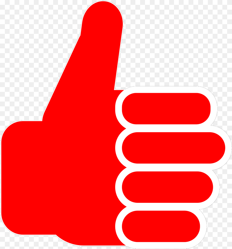 Red Thumbs Up, Body Part, Finger, Hand, Person Png Image