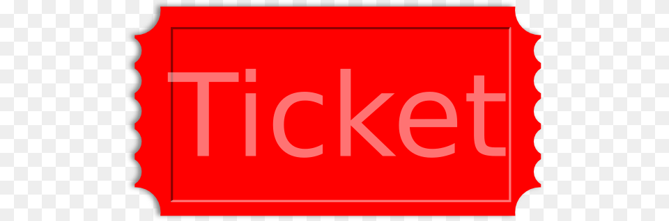 Red Ticket Stub Clip Art, First Aid, Symbol, Text, Sign Free Png