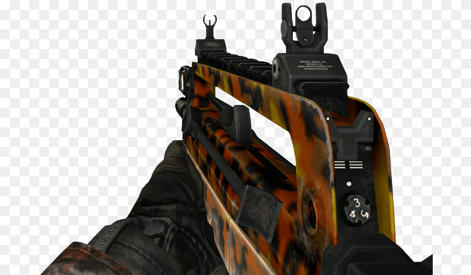 Red Tiger Camo Mw2 Download Call Of Duty Modern Warfare, Firearm, Gun, Rifle, Weapon Png Image