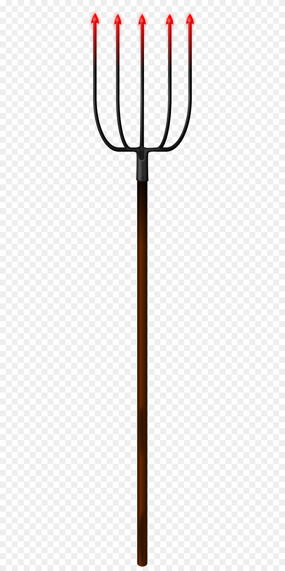 Red Tipped Pitchfork Clipart, Weapon, Trident, Blade, Dagger Png