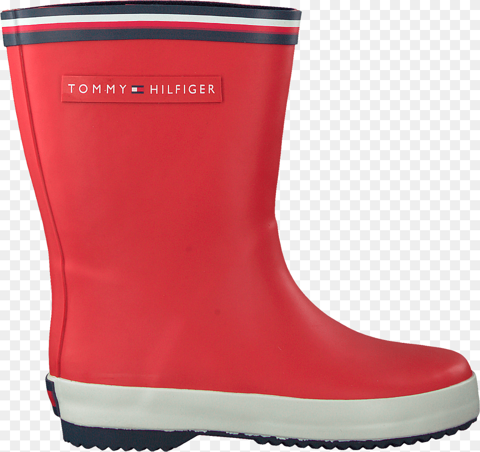 Red Tommy Hilfiger Rain Boots Rainboot Regenlaarzen Tommy Hilfiger Kind, Boot, Clothing, Footwear, Shoe Free Png