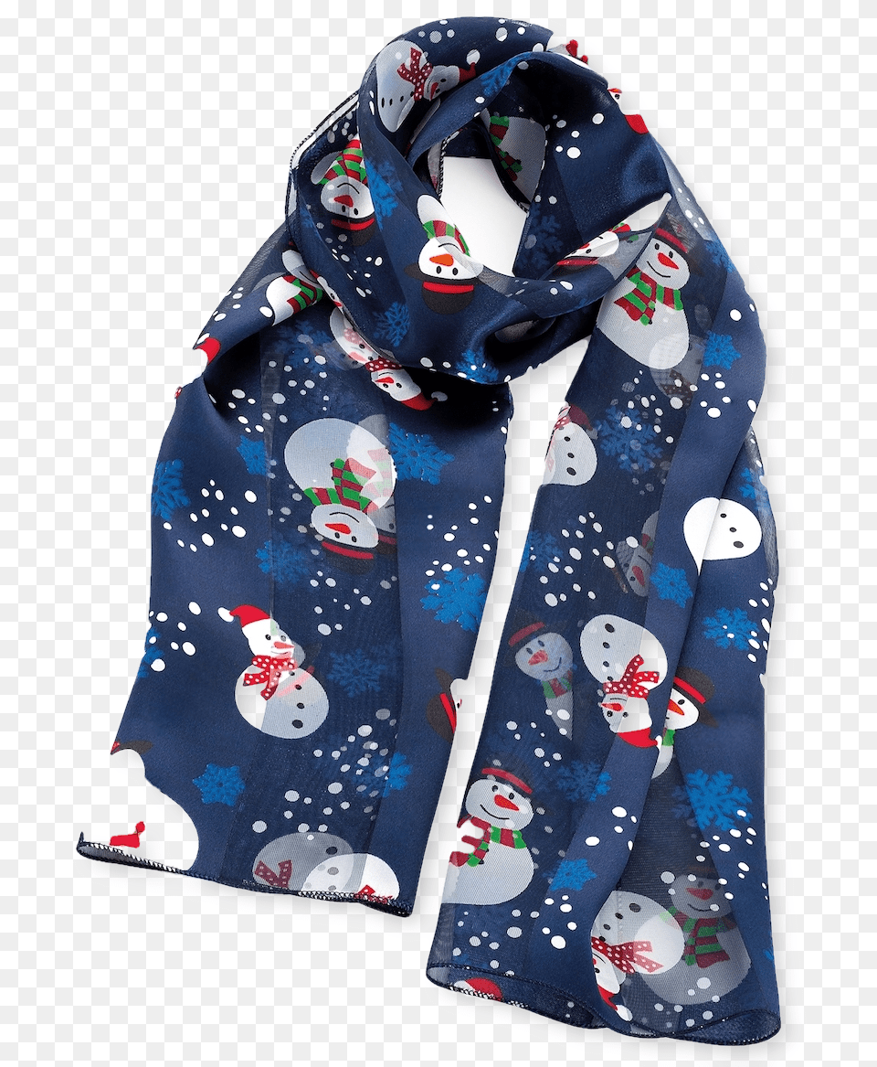 Red Tone Reindeer Satin Stripe Christmas Novelty Christmas Scarf, Clothing, Stole Free Png Download