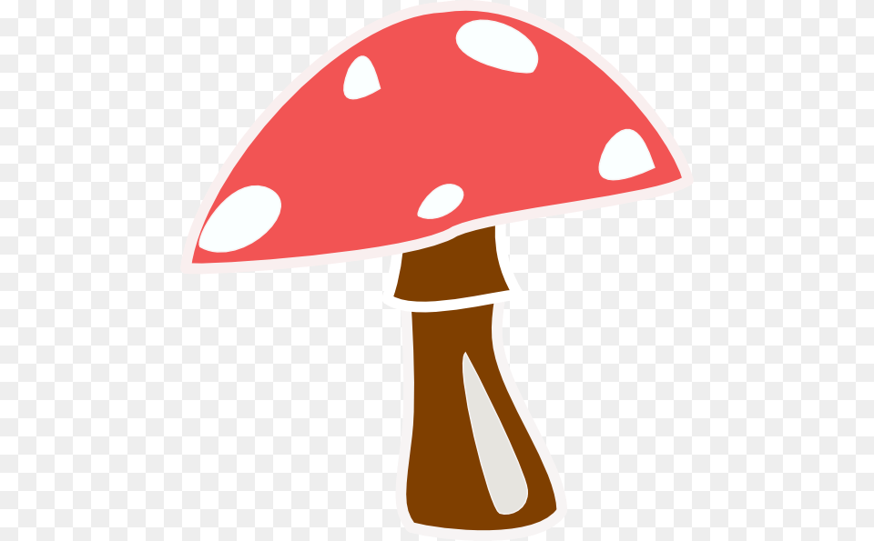 Red Top Mushroom No Letter Clip Art, Lamp, Agaric, Fungus, Plant Free Transparent Png