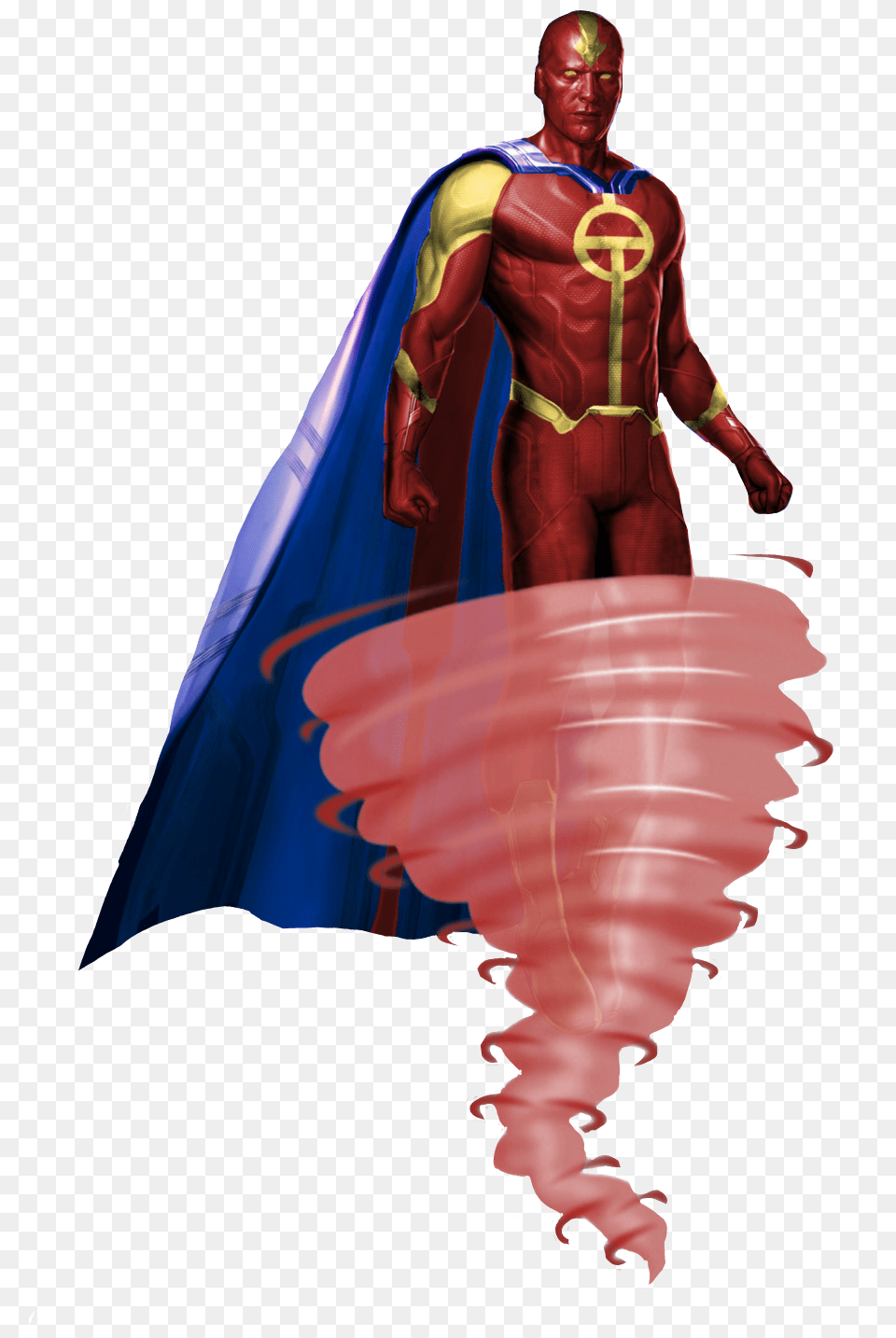 Red Tornado I Made Took A Long Ass Time To Make, Adult, Cape, Clothing, Male Png