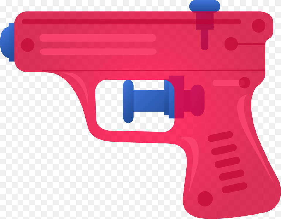 Red Toy Squirt Gun, Water Gun, Dynamite, Weapon, Firearm Png Image