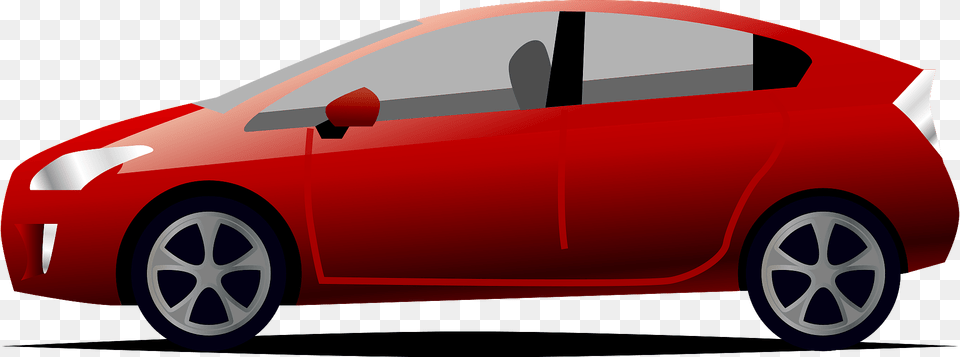 Red Toyota Prius Clipart, Alloy Wheel, Vehicle, Transportation, Tire Free Png Download
