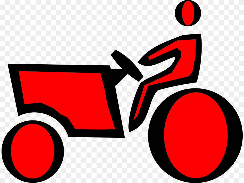 Red Tractor Clip Art Tractor Icon, Grass, Lawn, Plant Png
