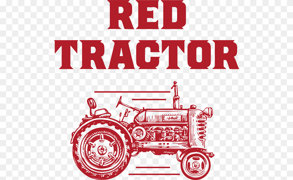 Red Tractor Logo Red Tractor Cabernet Franc, Transportation, Vehicle, Bulldozer, Machine Free Transparent Png