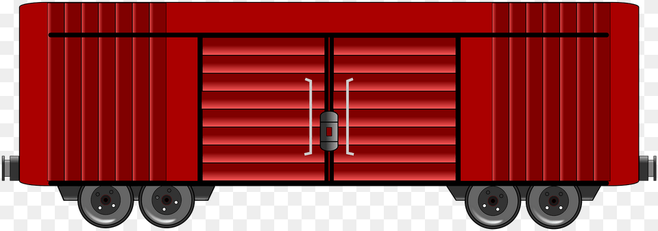 Red Train Boxcar Clipart, Railway, Transportation, Shipping Container, Vehicle Free Png