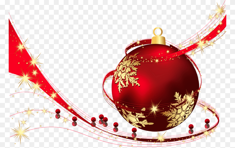 Red Transparent Christmas Ball, Art, Graphics, Accessories Png Image