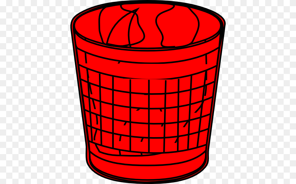 Red Trash Bin Clip Art, Basket, Tin, Mailbox Free Png Download