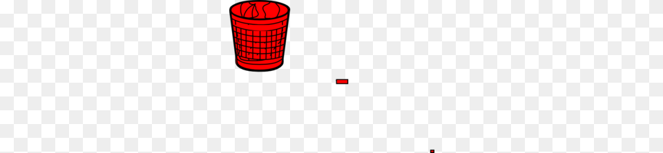 Red Trash Bin Clip Art Png