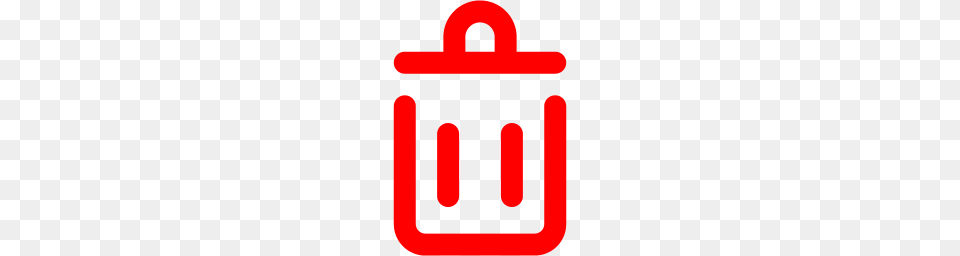 Red Trash Icon, Logo, Maroon Png Image