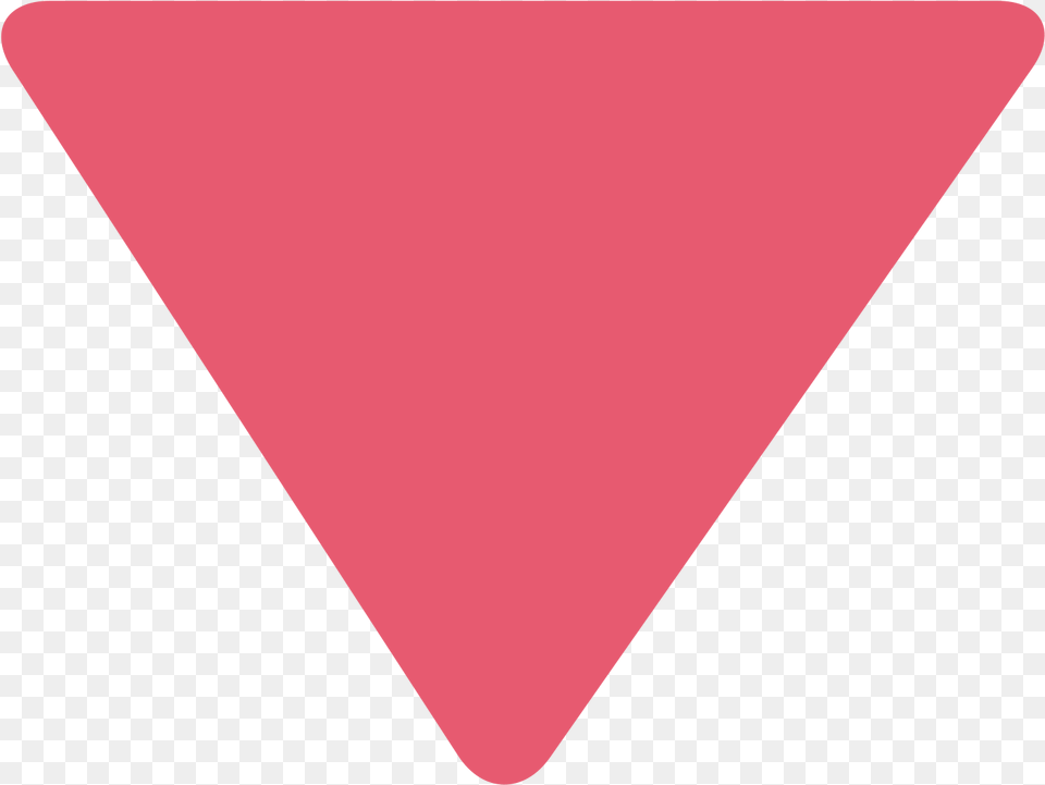 Red Triangle Down Pointing Red Triangle Decrease Triangle Symbol, Sign Png Image