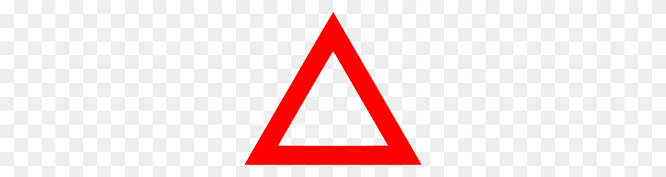 Red Triangle Outline Icon, Logo, Maroon Png