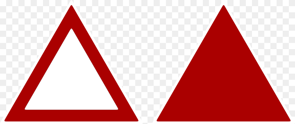 Red Triangle Outline Red Triangle Background Free Transparent Png