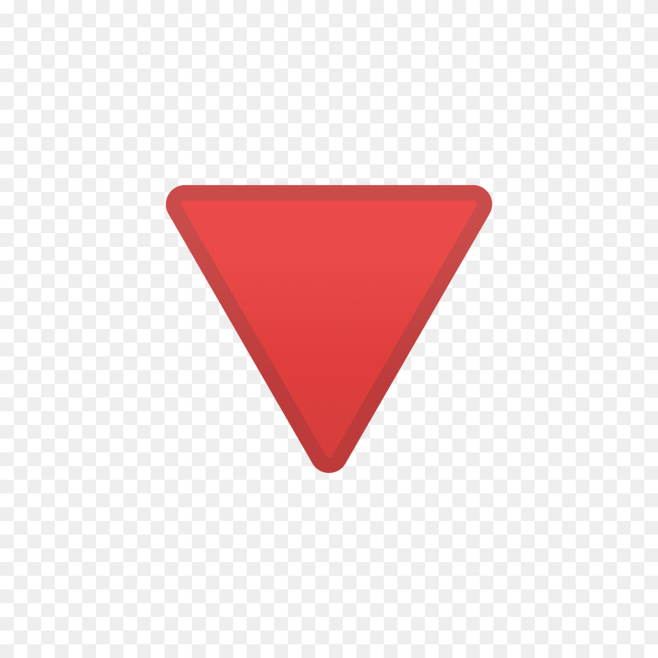 Red Triangle Pointed Down Emoji Clipart Png Image