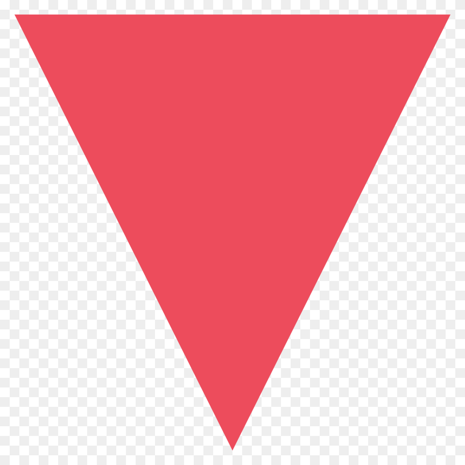 Red Triangle Pointed Down Emoji Clipart Free Transparent Png